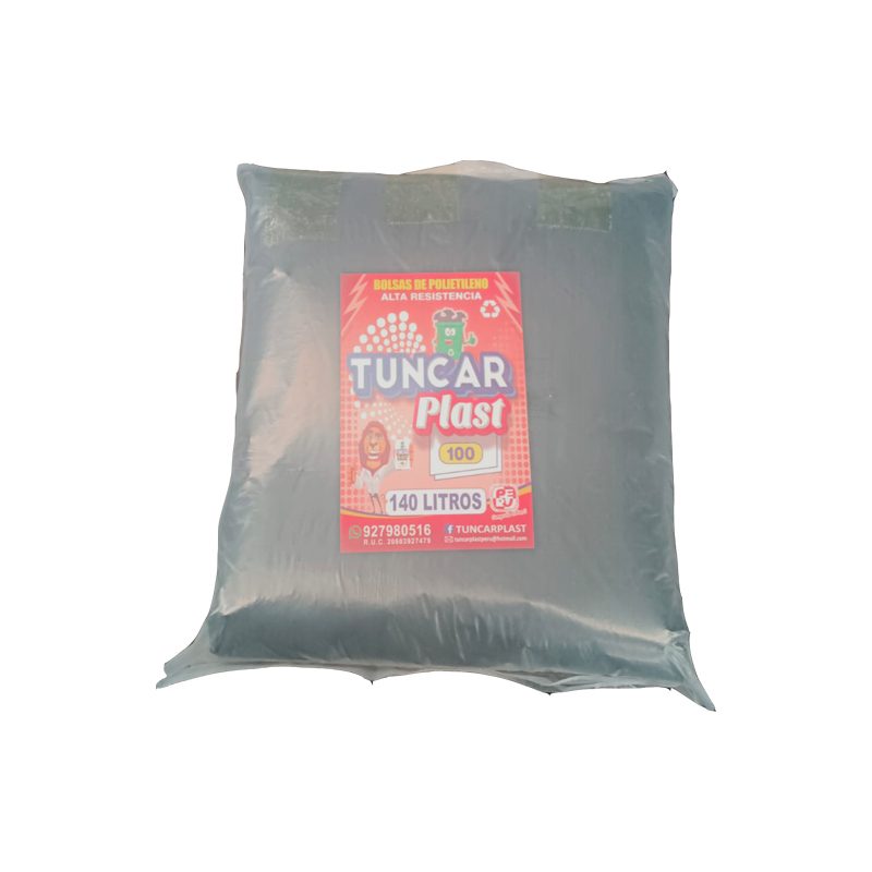 Bolsa de Basura Negra 140 Litros (100 und)